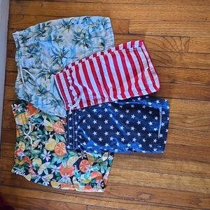Old Navy Boys'  Tropical Print Swim Shorts BUNDLE
